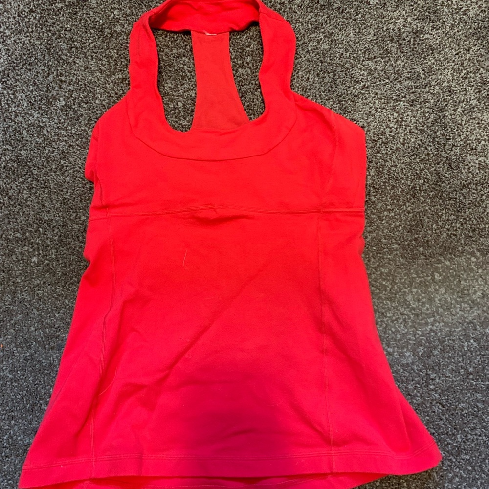Lululemon Red Tank Top